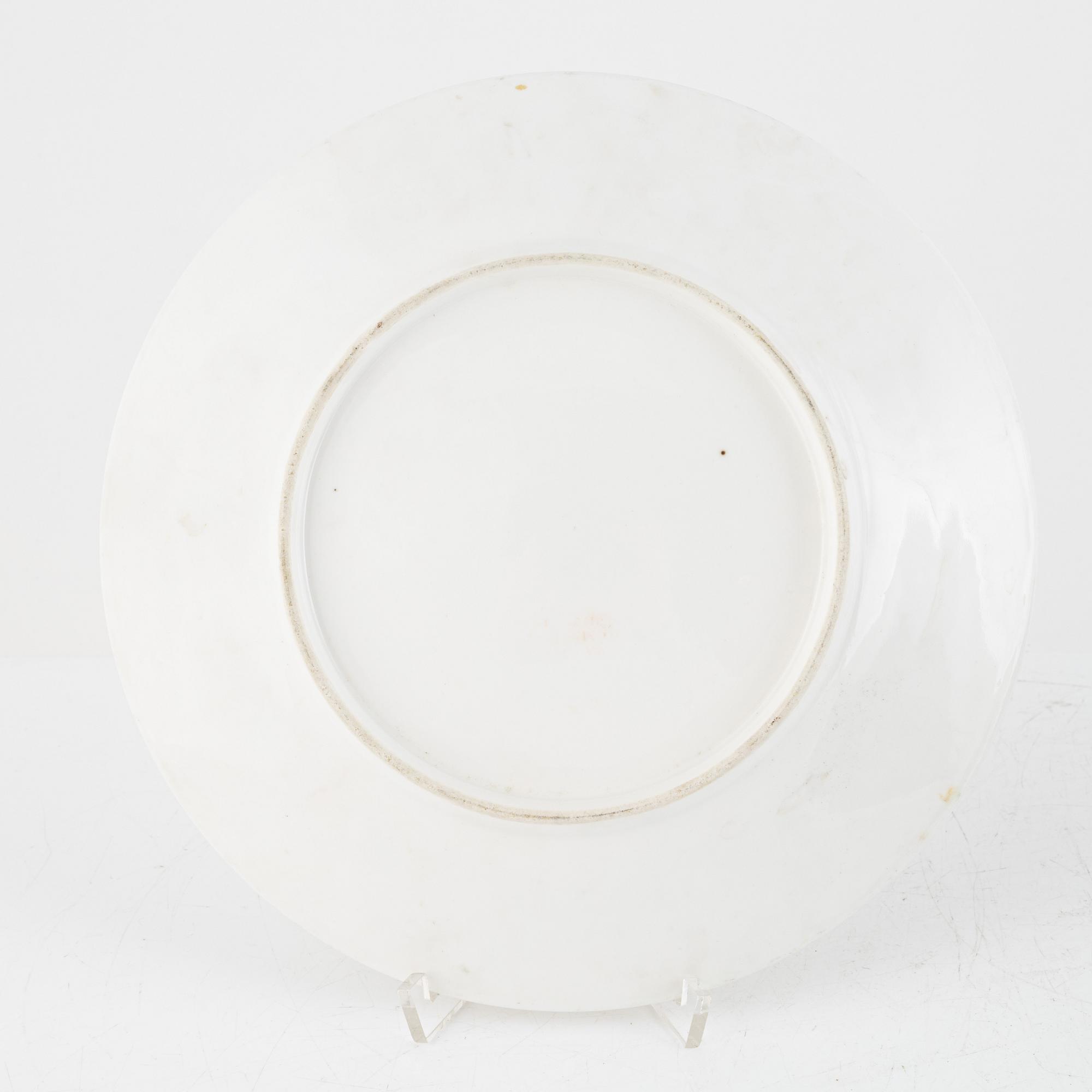 Tallrikar, 8 st, Duc d'Angoulême, Paris, Frankrike, 1790-1829.