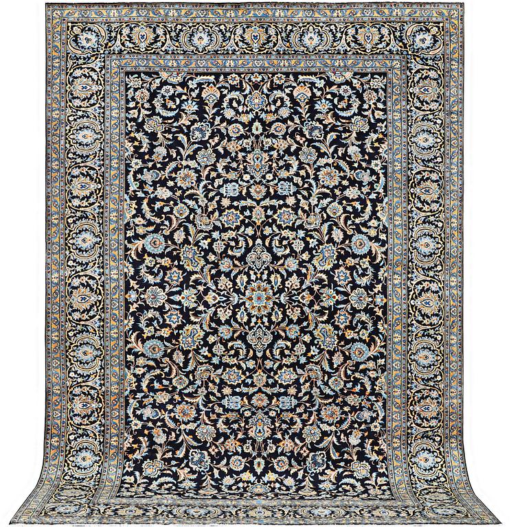 A carpet, Kashan, c. 385 x 252 cm.