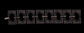 ARMBAND samt RING, sterling silver. Sten & Laine, Åbo 1972. Vikt totalt ca 72 g.