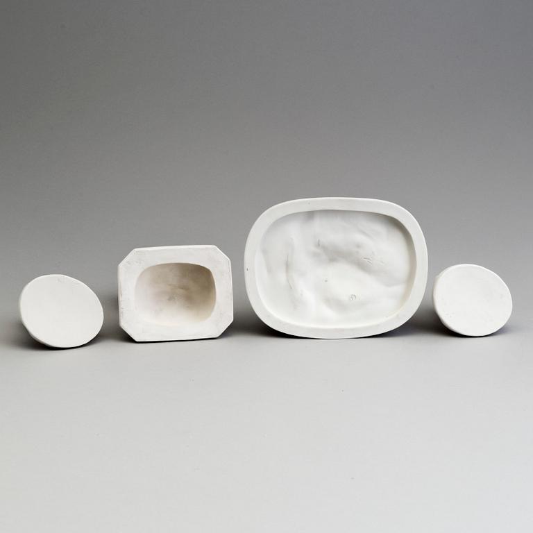 FOUR PARIAN FIGURES, Gustafsberg, ca 1900.