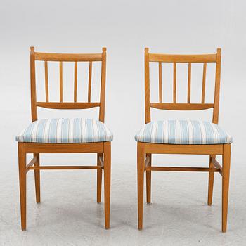 Carl Malmsten, a five-piece 'Solna' dining suite, second half of the 20th Century.