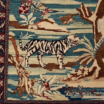 SEMIANTIK ISFAHAN FIGURAL. Möjligen Ahmad. 210 x 143,5 cm.