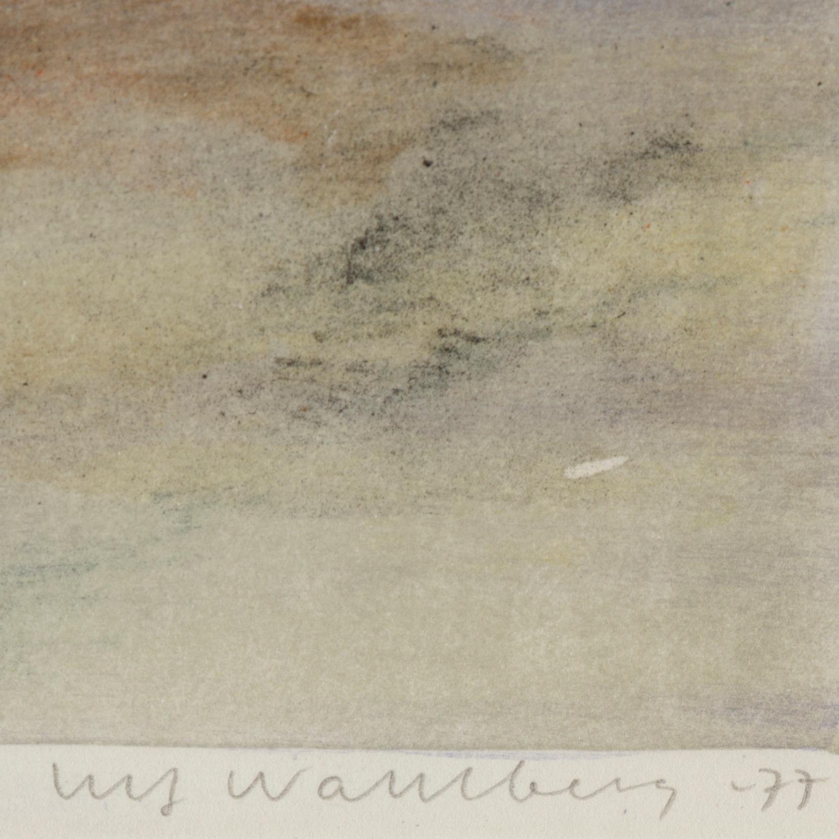 ULF WAHLBERG, litografier, 2 st, 1977, 1978, signerade 60/130, 225/290.