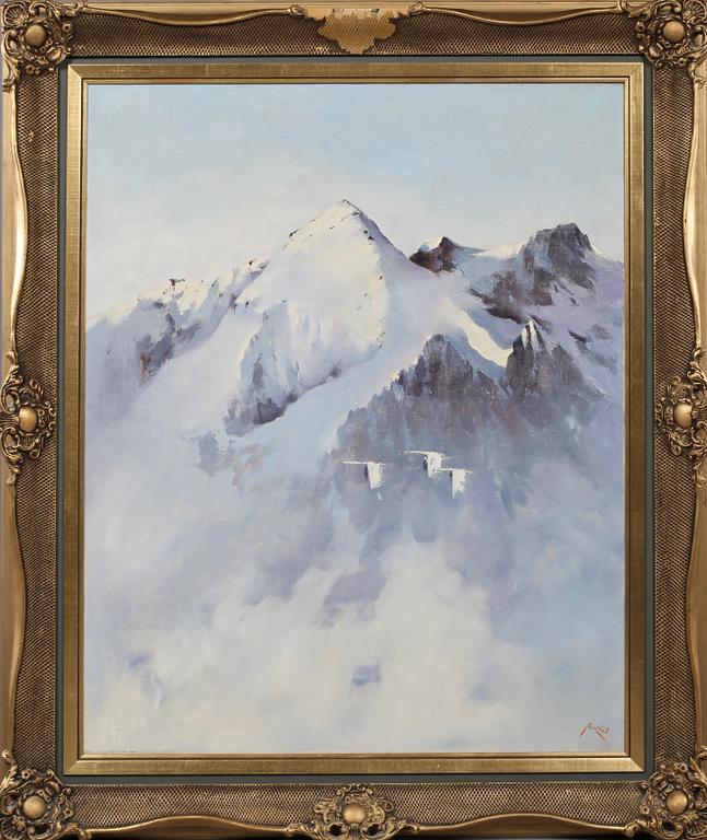 AXEL LIND, olja på duk, signerad.