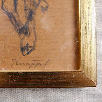 ARVID KNÖPPEL, 3 st, teckningar, sign.