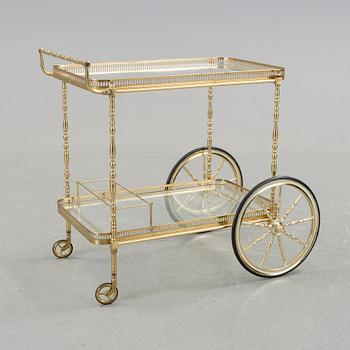 SERVERINGSVAGN, mässing, 1900-talets mitt.