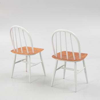 Ilmari Tapiovaara, chairs, 4 pcs, "Fanett", Edsbyverken, 1960s.