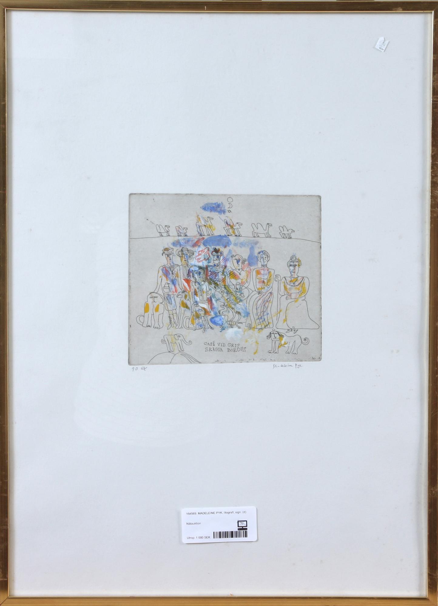 MADELEINE PYK, , litografi, sign.