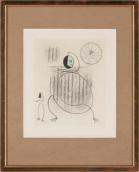 Max Ernst · MAX ERNST, etsning och färgakvatint. Sign och numr 22/100.