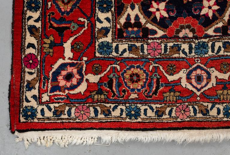 A rug, semi-antique/old, Veramin, ca 213 x 146 cm.