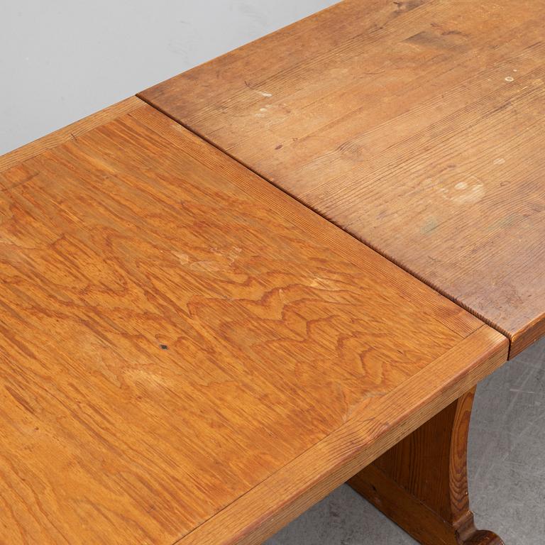 Axel Einar Hjorth, attributed to. A pine table, Nordiska Kompaniet, 1940's.