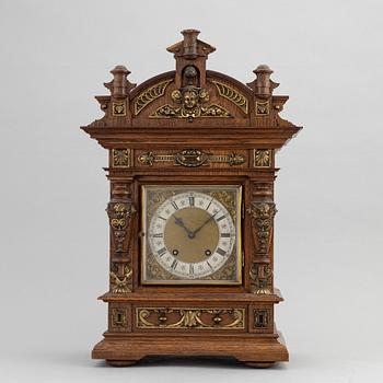 A mantle clock, Lenzkirch, Germany, late 19th century.