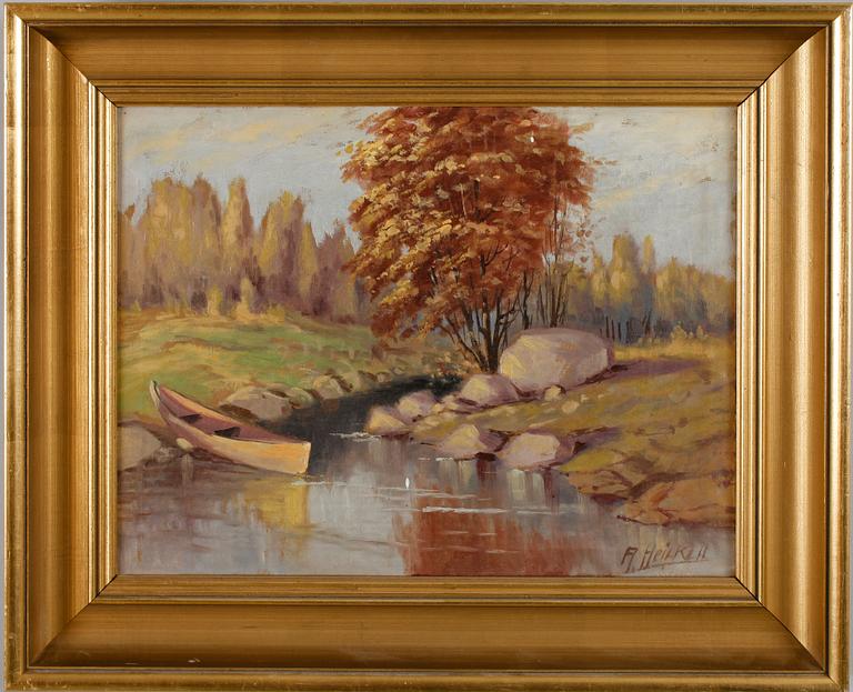 ARTHUR HEICKELL, olja på duk, sign.