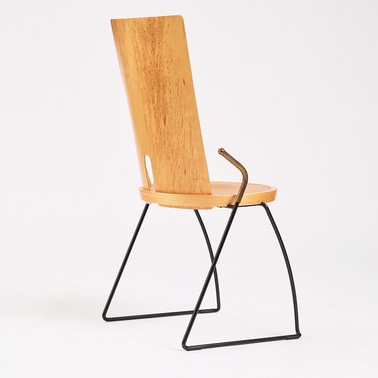 Börge Lindau, an armchair, 'Suellen-Masur', ed. 1/3 prototype, Blå Station, Sweden, 1990.