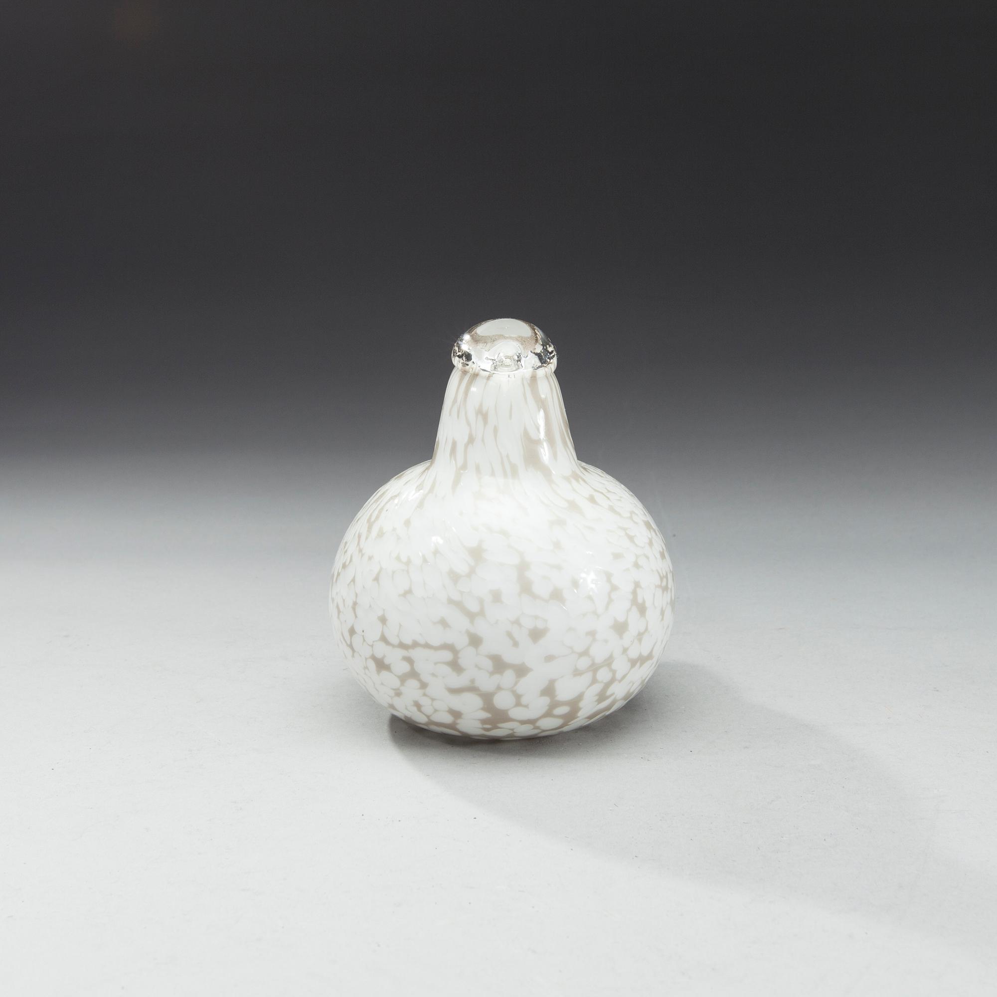 FIGURIN, glas, signerad Oiva Toikka, Nuutajärvi, 1900-talets slut.