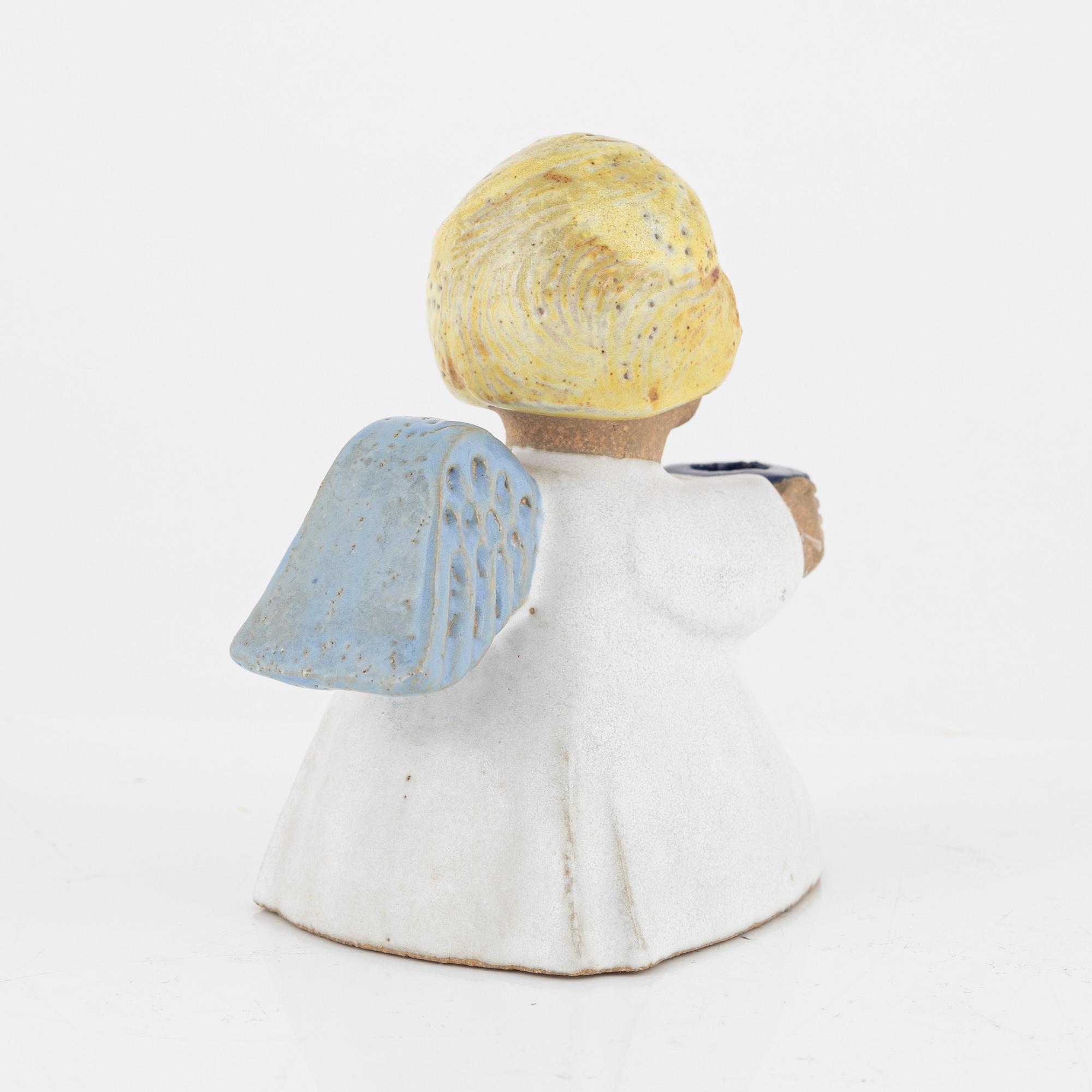 Lisa Larson, skulptur/ljusstake, unik.