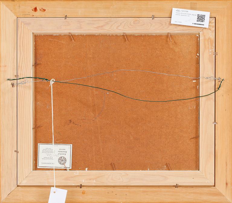 HUGO ÖFVERSTRÖM, olja på pannå, signerad.