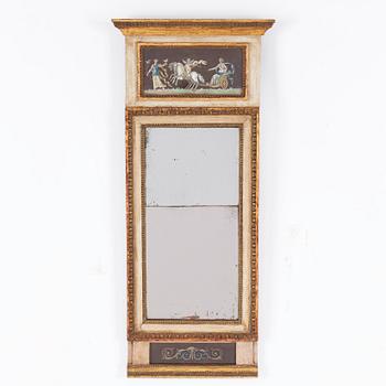 A late Gustavian mirror, circa 1800.