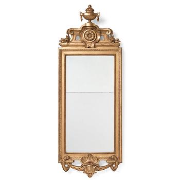 56. A Gustavian mirror by Johan Åkerblad dated 1778.