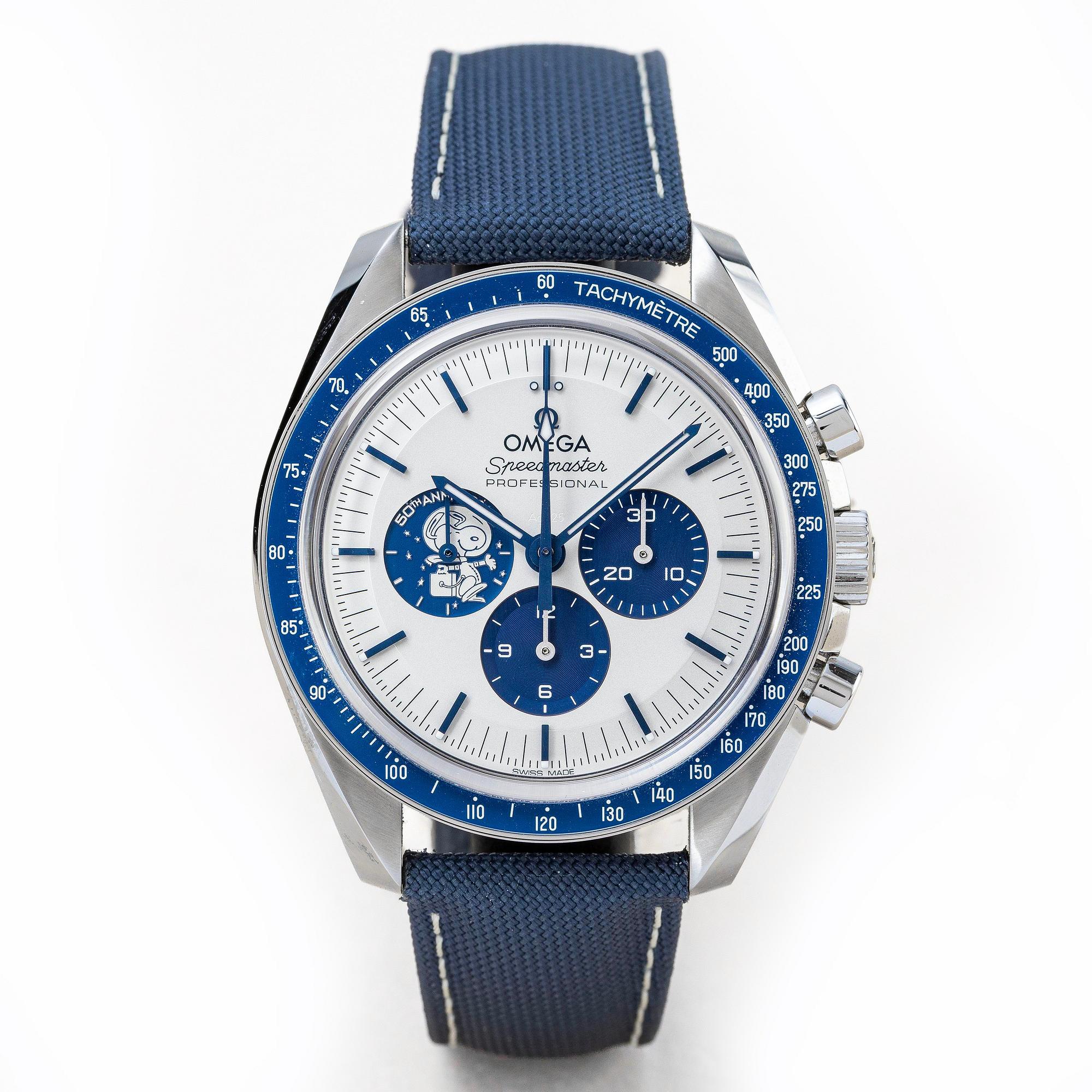 Omega, Speedmaster, Moonwatch, Professional, "Silver snoopy award" 50th Anniversary, ca 2023.