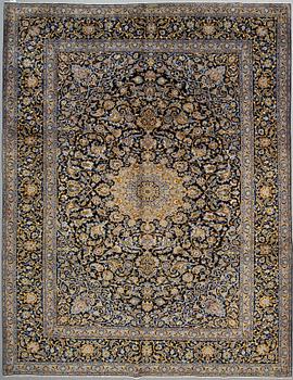 A CARPET, Kashan, signed ca  365 X 277 cm.