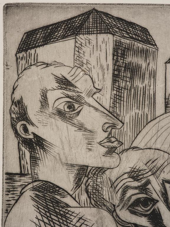 Conrad Felixmüller, "Freunde".