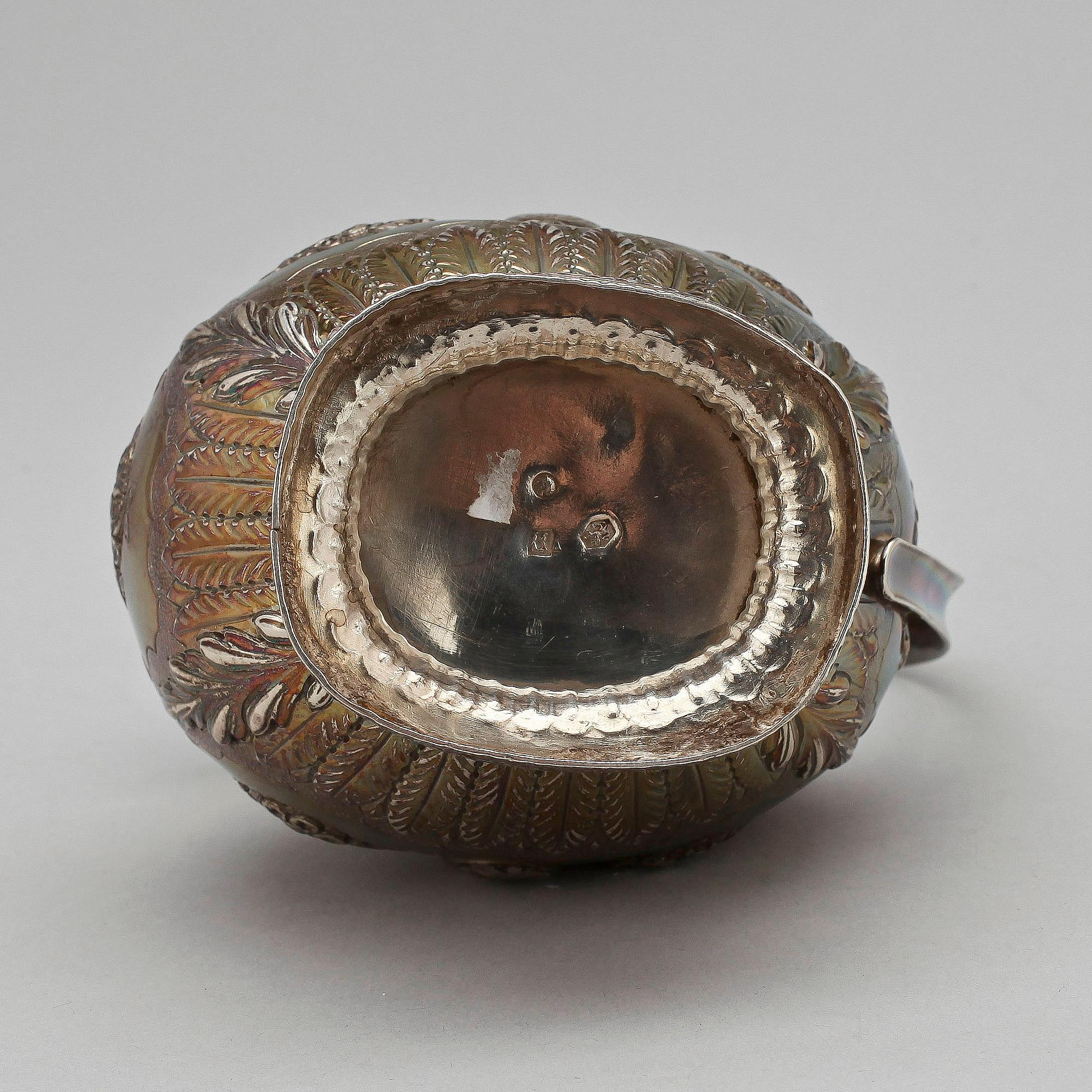 MJÖLKKANNA, silver, Holland, 1800-talets slut. Vikt ca 218g.