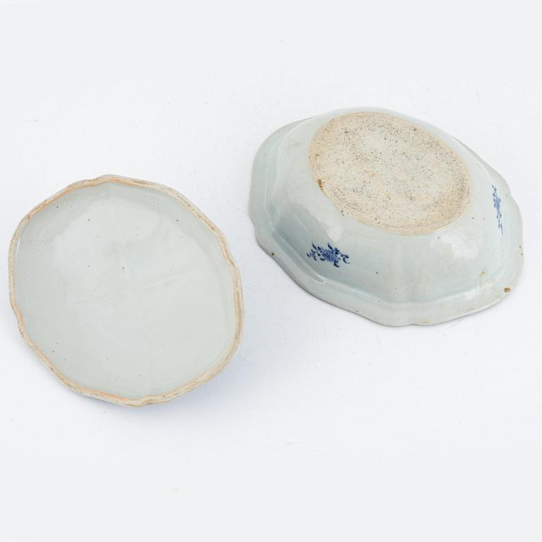 Matservisdelar, 23 st, porslin, Kina, Jiaqing (1796-1820).