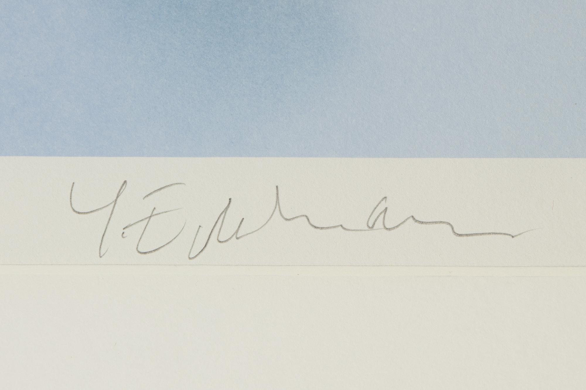 Yrjö Edelmann, lithograph in colours, 2001, signed 122/375.