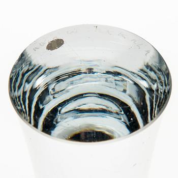 LJUSSTAKAR, ett par, glas, signerade Tapio Wirkkala 3412. Iittala.