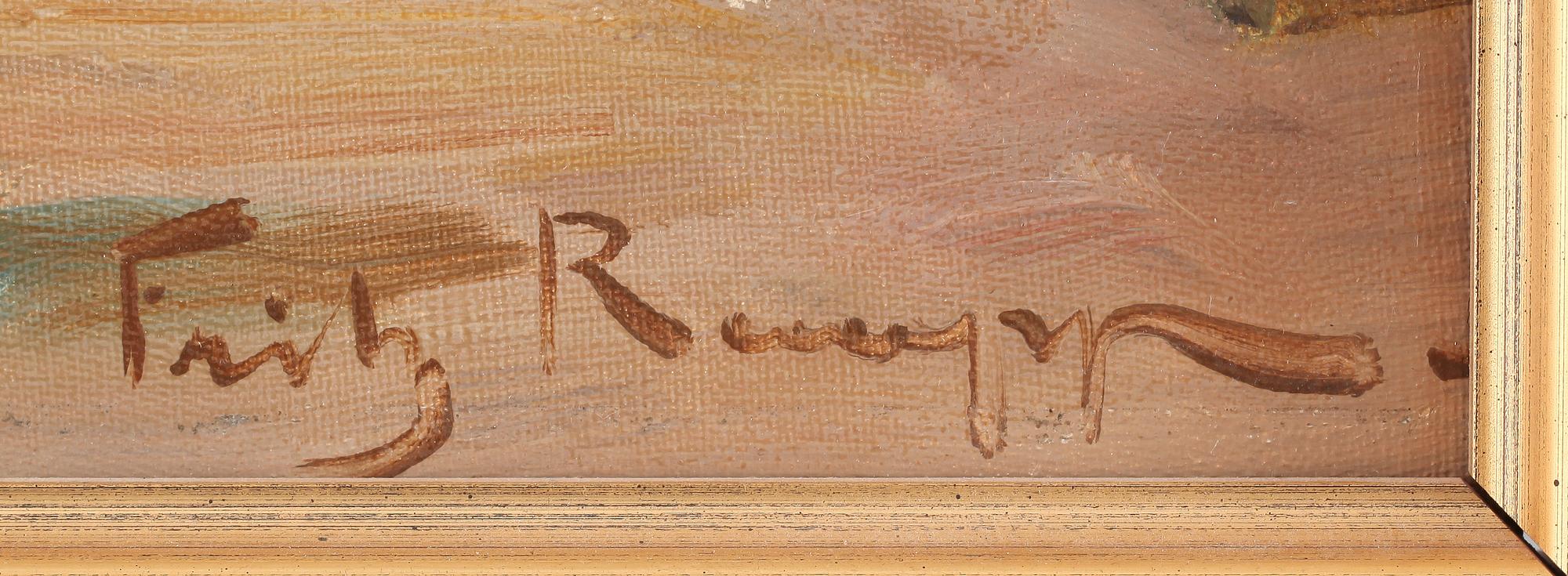 FRIEDRICH RAUPP, olja på duk, signerad.