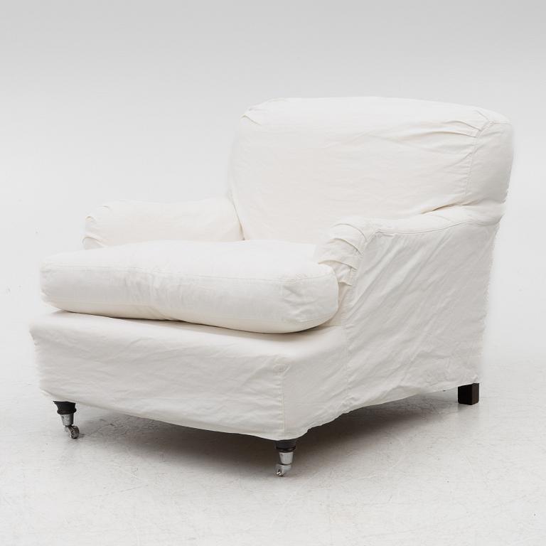 A Howard model armchair, contemporary.