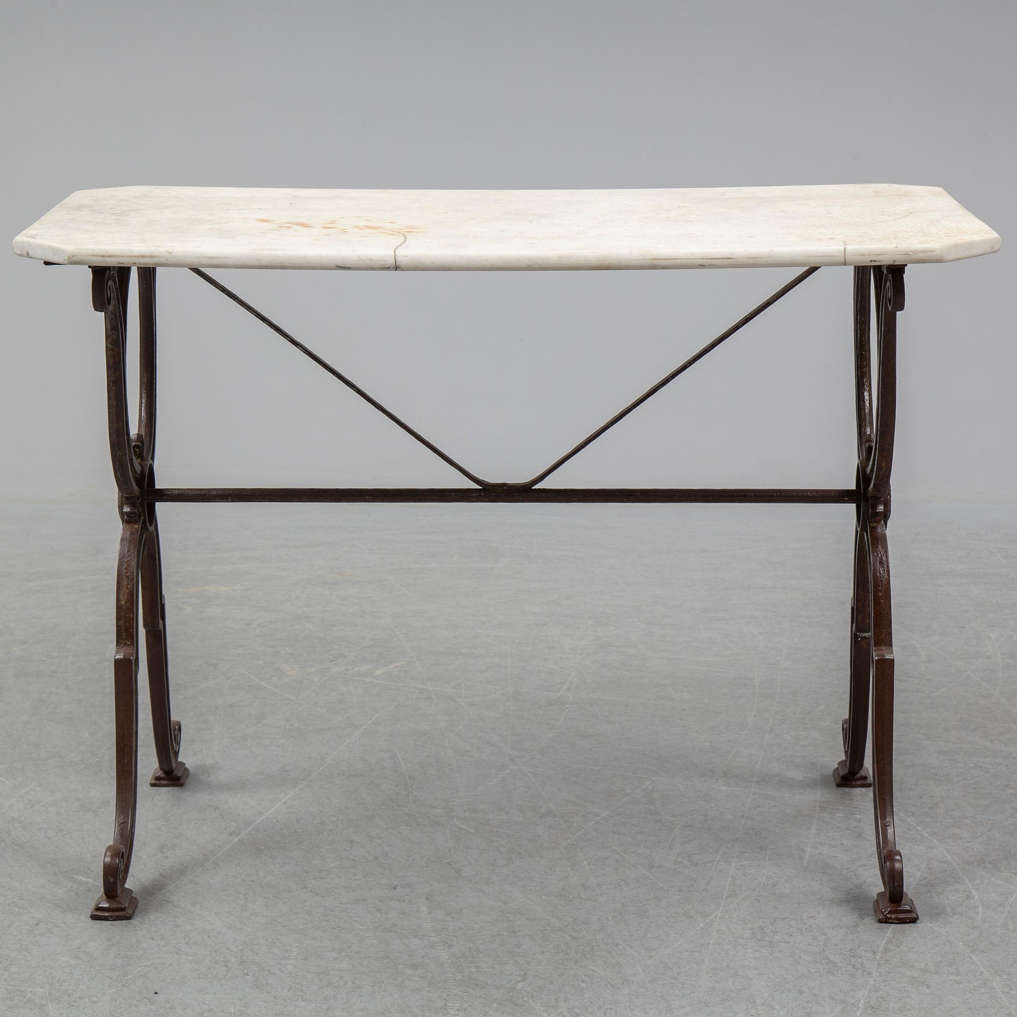 TRÄDGÅRDSBORD, Corné & Cie, Toulouse, omkring 1900.