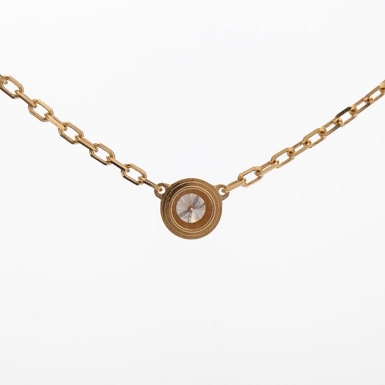 Cartier, An 18K gold 'd'Amour' necklace, with a ca 0.05 ct brilliant-cut diamond.