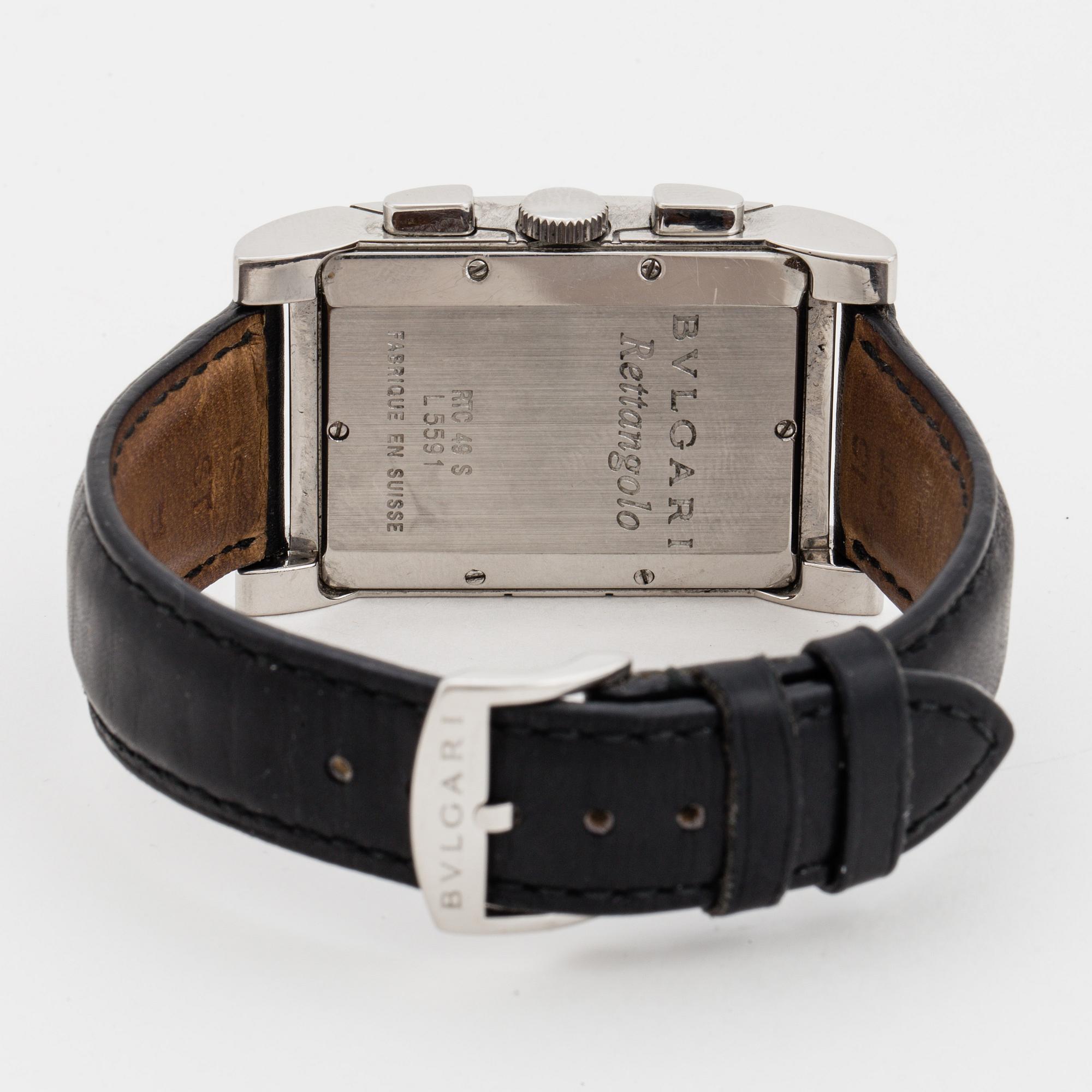 Bvlgari rettangolo chronograph store