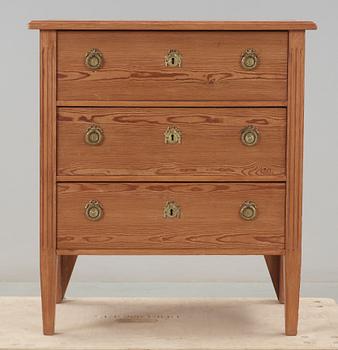 BYRÅ, sengustaviansk stil, omkring 1900.