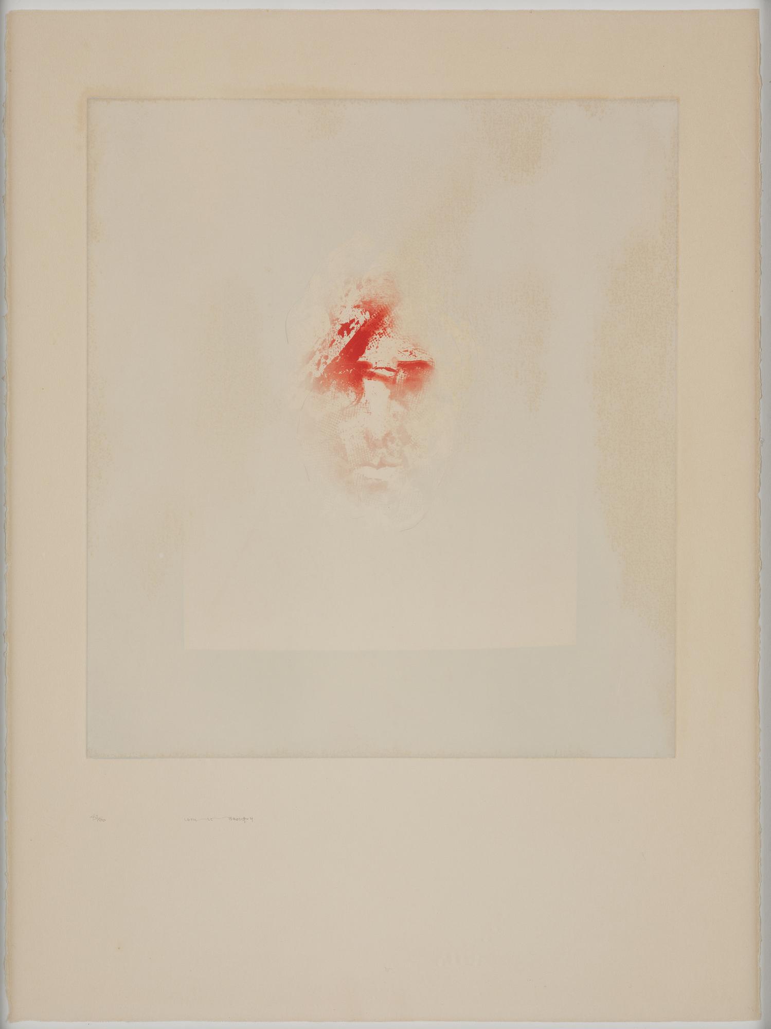 Louis Le Brocquy, "W.B. Yeats" from: "Hommage aux Prix Nobel" (The Nobel Prize Portfolio).