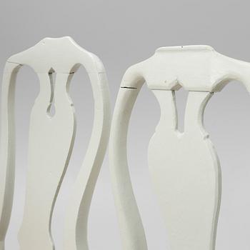 Stolar, 3 st, rokoko, 1700-talets andra hälft.