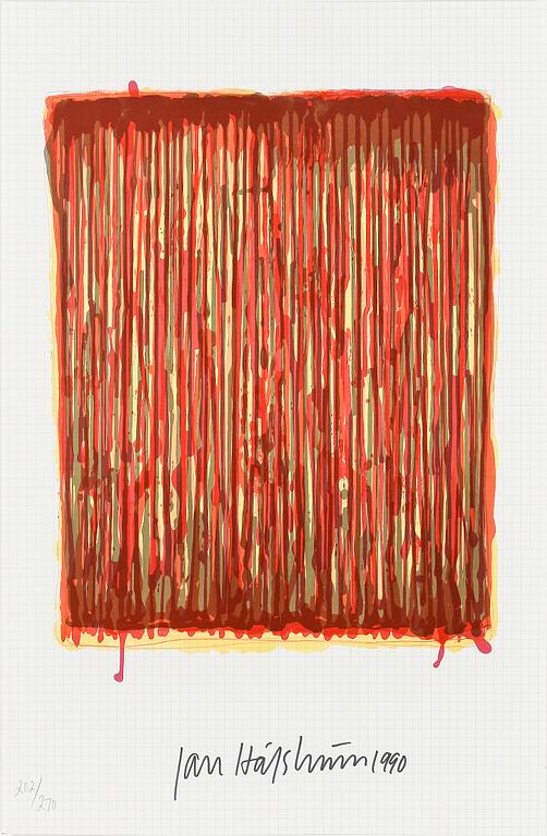 JAN HÅFSTRÖM, färglitografi, signerad och numrerad 202/270, daterad 1990.