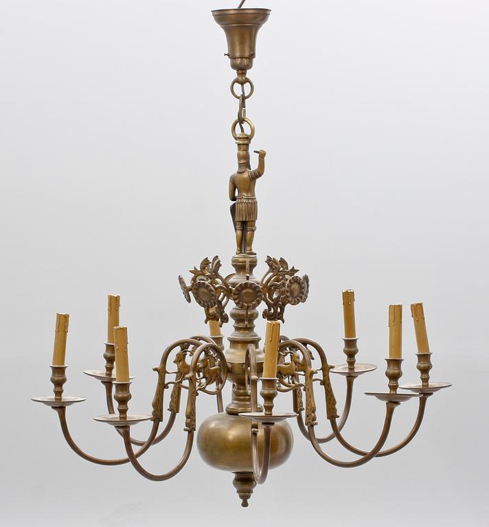 LJUSKRONA, barockstil, 1900-tal. Höjd 85, diam 90.