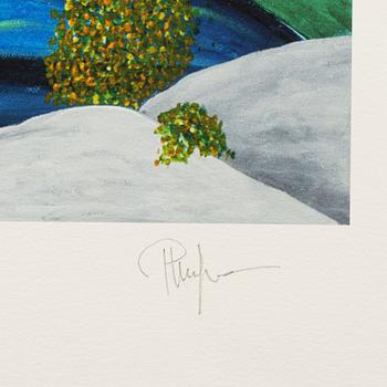 Plura Jonsson, lithograph in colours, signed EA 3/15.