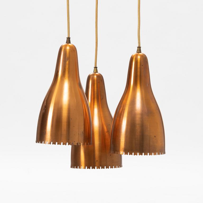 A 1960's/70's copper ceiling lamp.