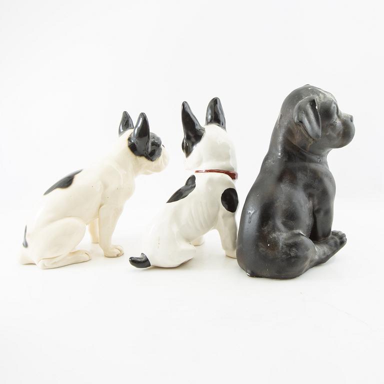 Figuriner 4 st 1900-tal porslin och gips.