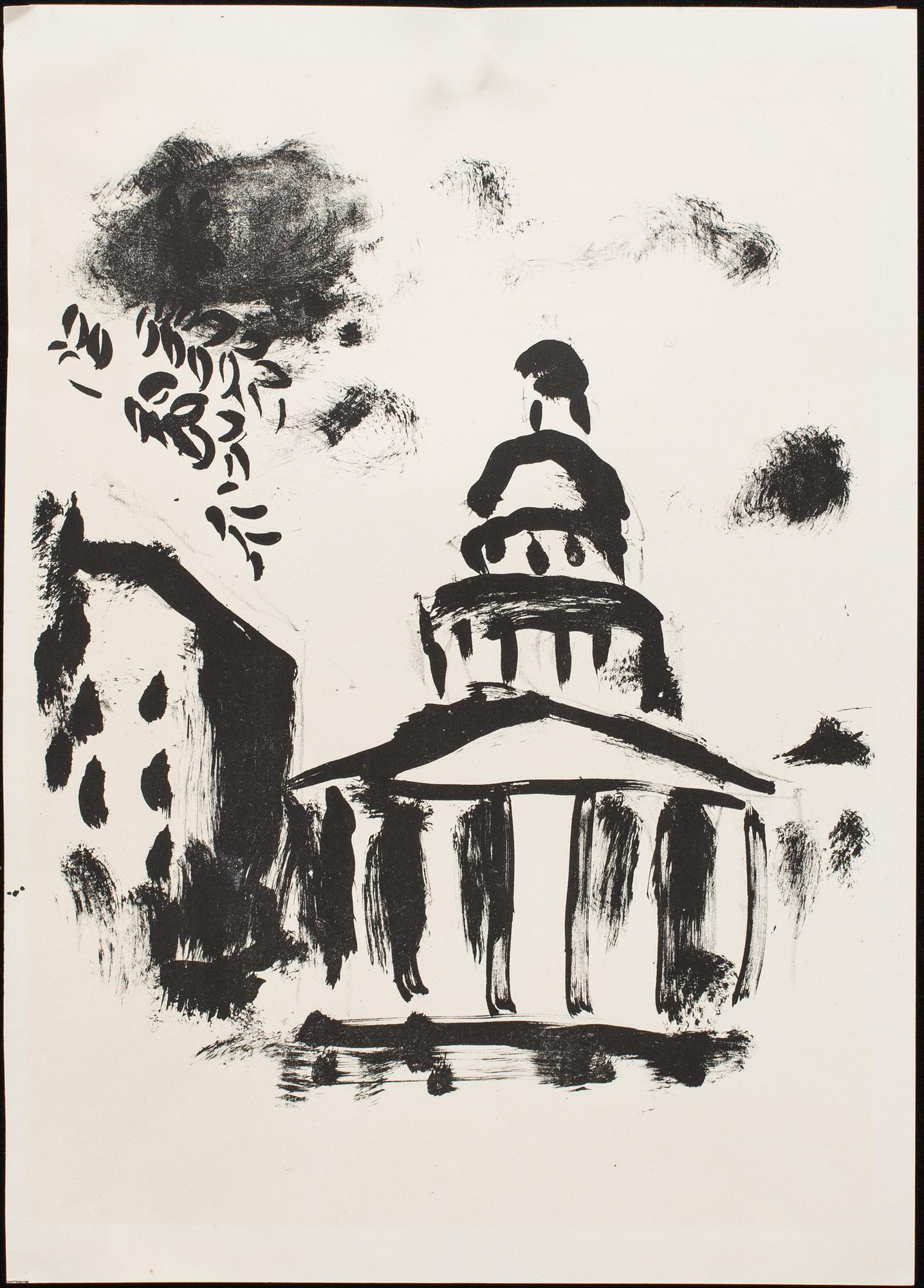 MARC CHAGALL, litografier, 2 st, ej signerade.