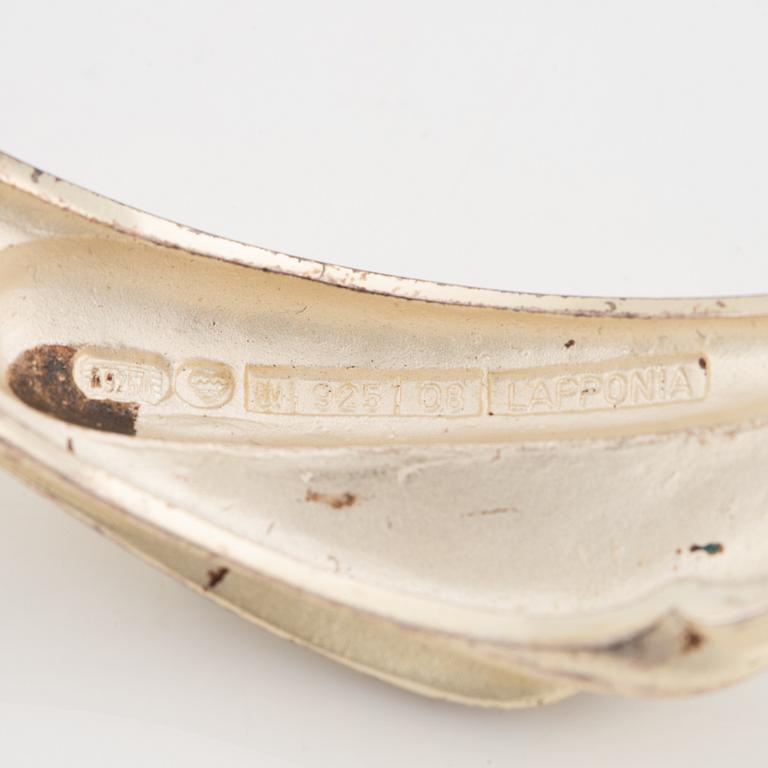 Lapponia, bangle, sterling silver, 1991.