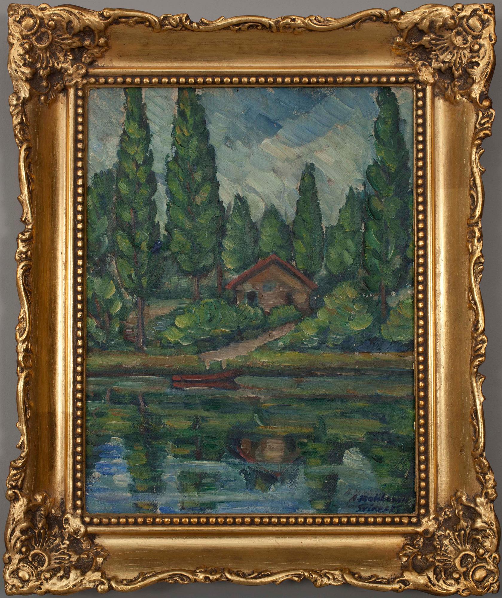 ARVO MAKKONEN, olja på duk, sign o dat -25.