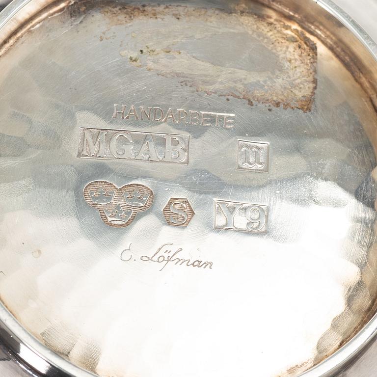 Eric Löfman, skål, silver, MGAB, Uppsala 1973.
