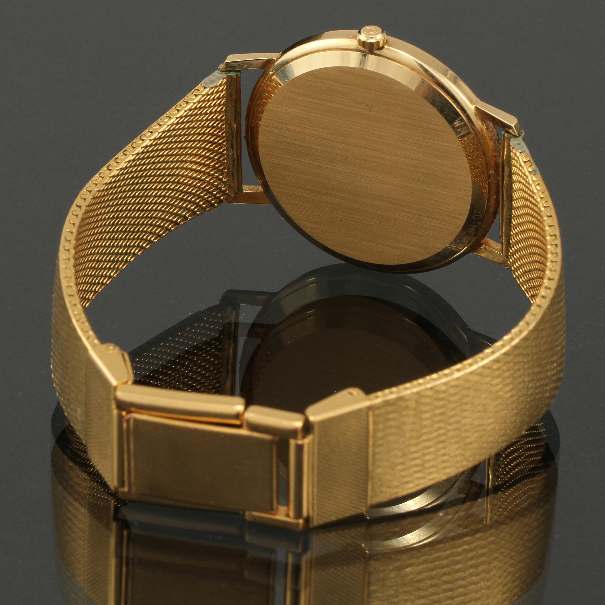 ARMBANDSUR, 18 k guld med förgyllt armband, Certina, 1900-talets senare del.