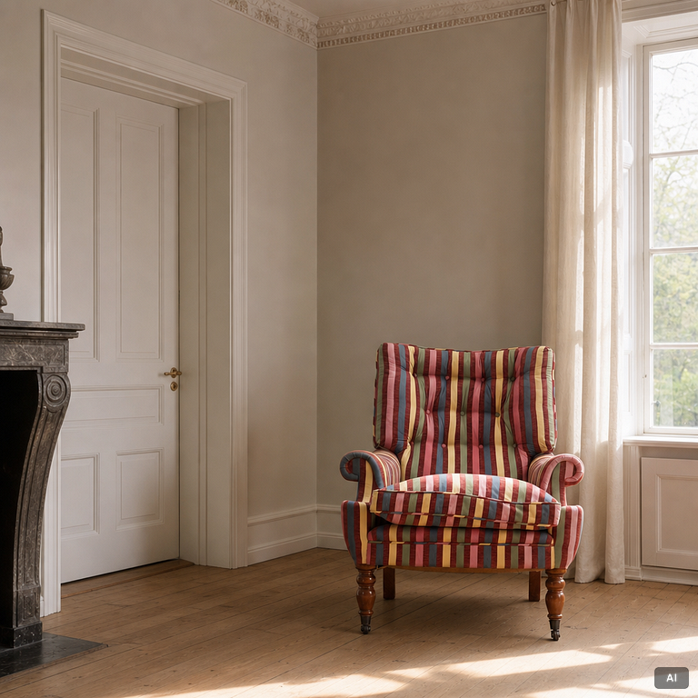 Armchair, Mulberry, England, late 20th century.