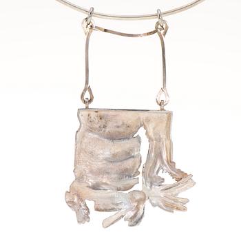 HALSSMYCKE, sterling silver, Matti Hyvärinen Åbo 1971. Vikt 44,7 g.